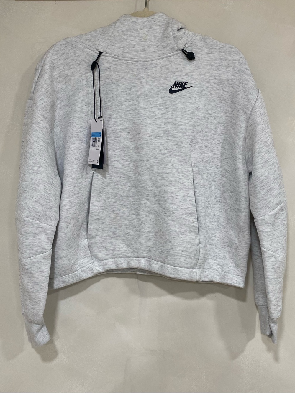 Nike Sportswear Tech Fleece
Womens Oversized Hoodie Light Heather Grey Small NWT
